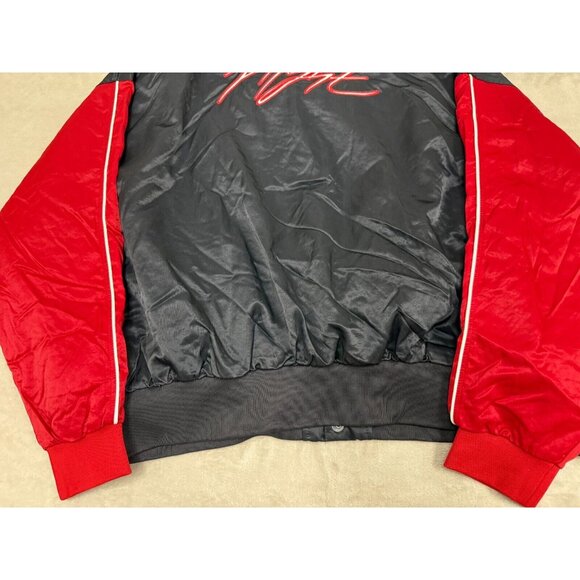 Nike Jordan Flight Renegade Flight Black Bomber Jacket Women's Size L Oversize - Picture 12 of 14